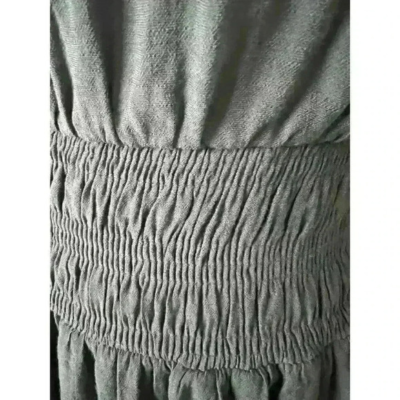 Nine West Woman's Gray Lined Ruffle Blouson Mini Dress- Size M - Picture 8 of 12